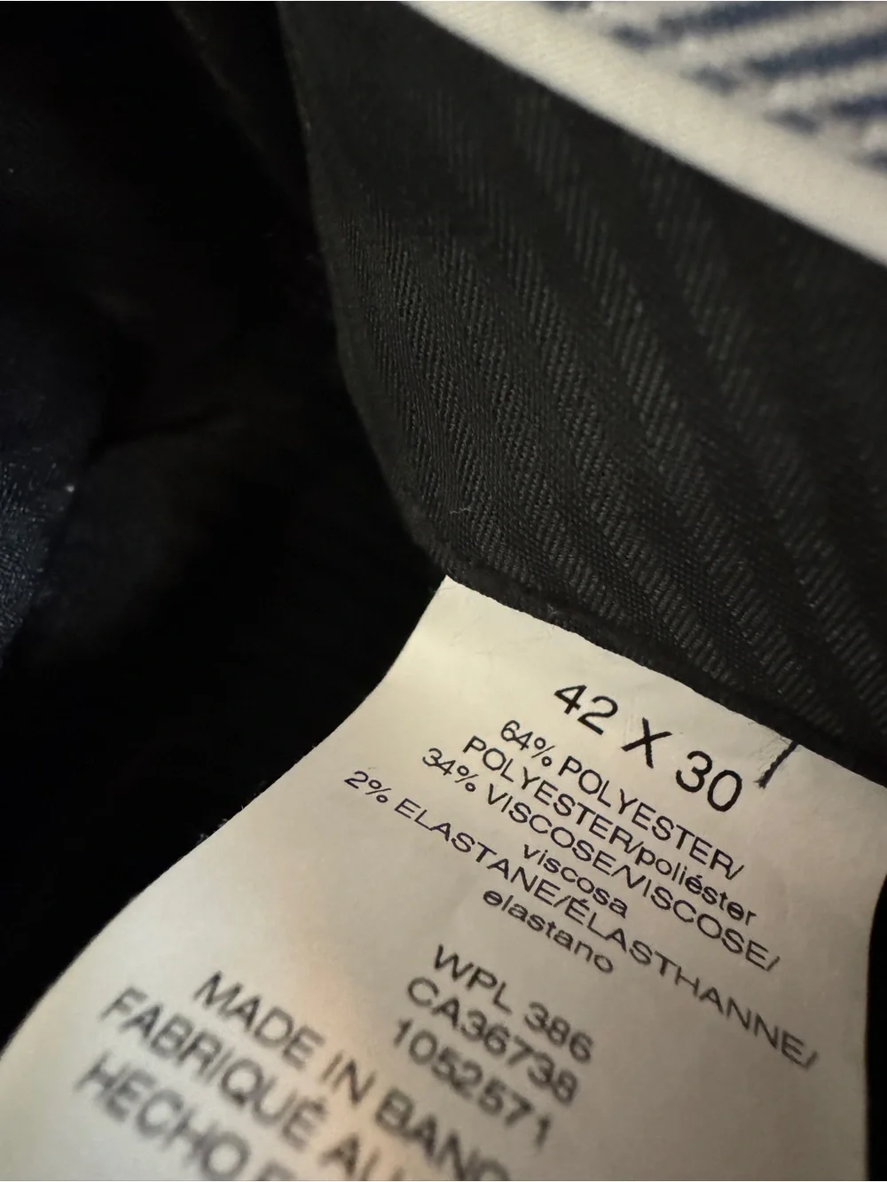 Haggar Men's Dark Navy Two-Button Suit